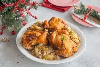 Цыплята-корнишоны с ароматной рисовой начинкой Цыплята-корнишоны с ароматной рисовой начинкой