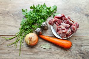 Бульон из куриных желудков Бульон из куриных желудков