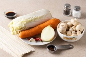 Лапша с капустой по-китайски Лапша с капустой по-китайски