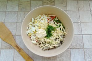 Салат с грибами вешенками Салат с грибами вешенками