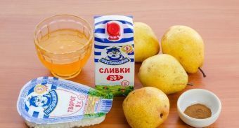 Груши, запеченные с медом и творогом Груши, запеченные с медом и творогом