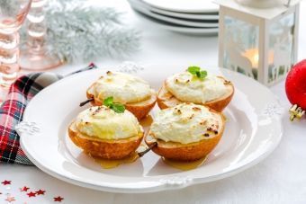 Груши, запеченные с медом и творогом Запеченные груши
