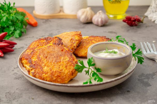 Оладьи из моркови "Морковники" Оладьи
